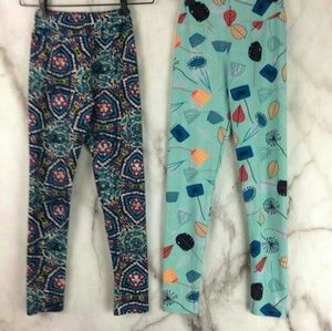 2 pairs Lularoe tween leggings